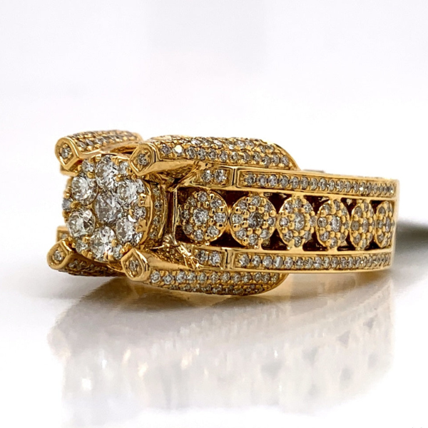 2.92Ct Pave Moissanite Ring