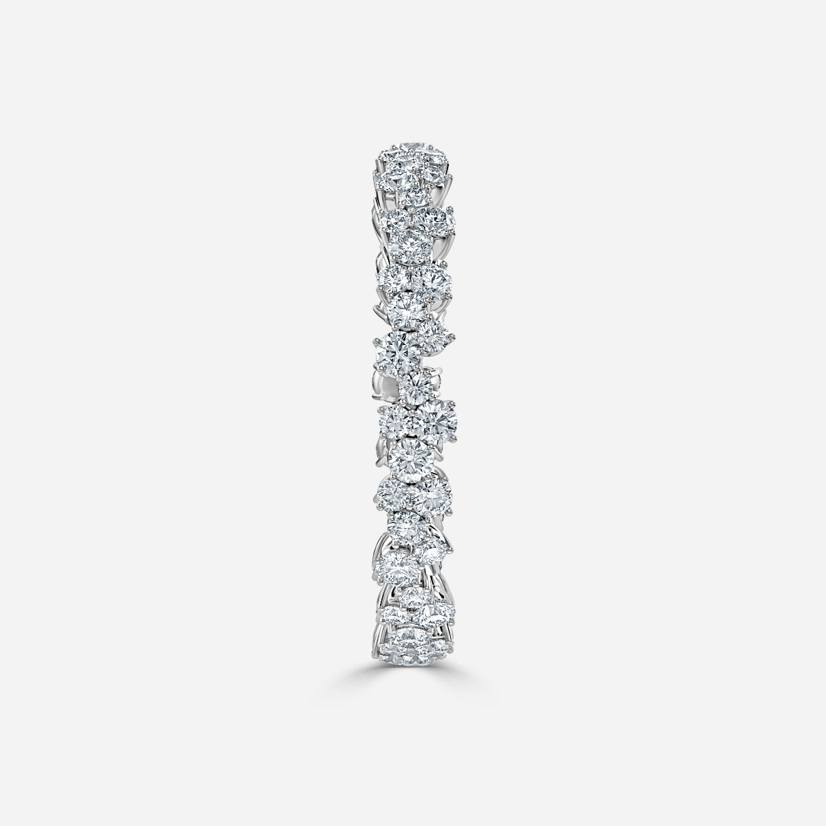 Indigol Round Moissanite Eternity Band