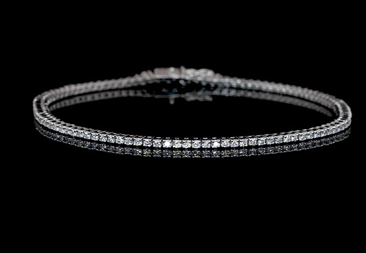 Round Brilliant Cut Moissanite Tennis Bracelet