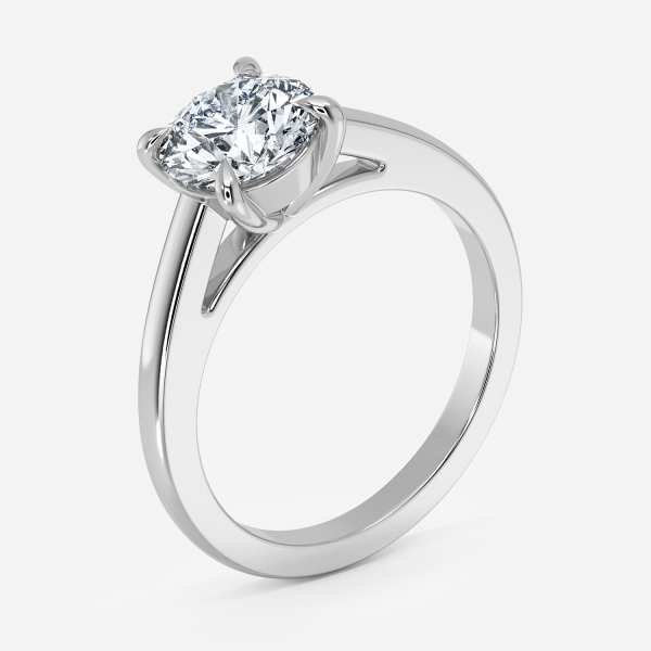 Tova Round Solitaire Moissanite Engagement Ring