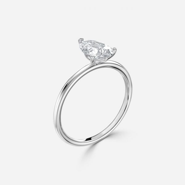 Ailani Pear Solitaire Moissanite Engagement Ring