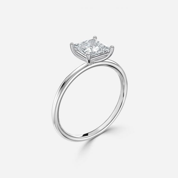 Ailani Princess Solitaire Moissanite Engagement Ring