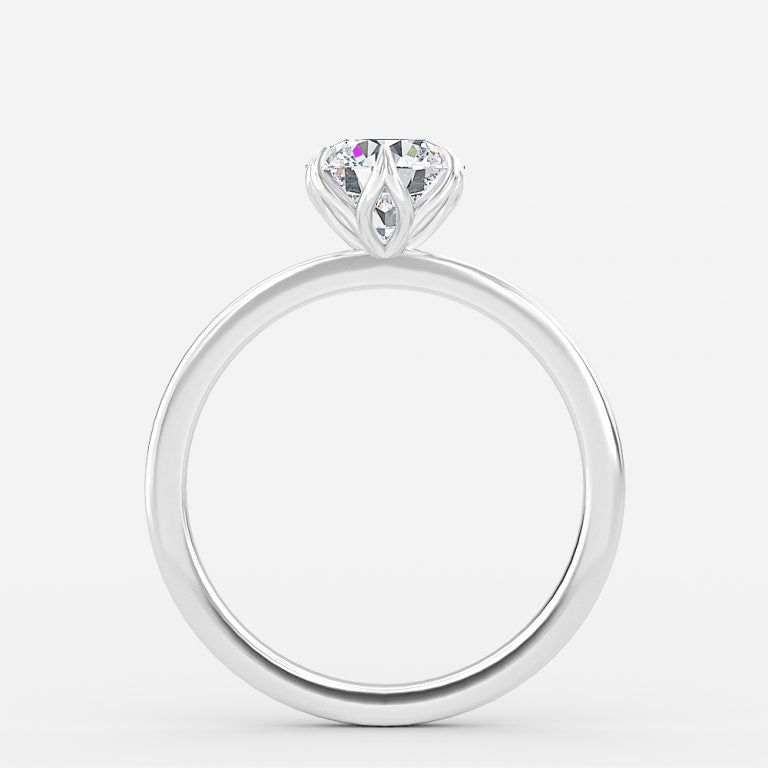 Jana Round Solitaire Moissanite Engagement Ring