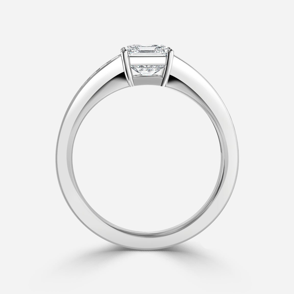 Zelia Asscher Unique Moissanite Engagement Ring