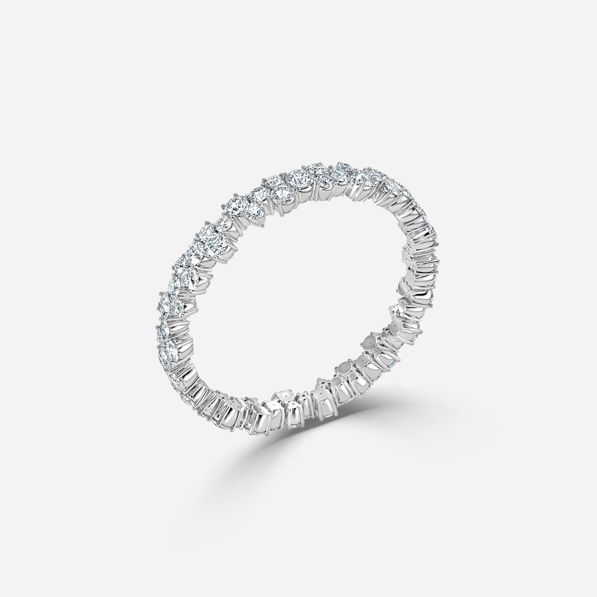 Indigol Round Moissanite Eternity Band