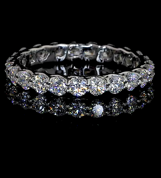 Kozen Round Moissanite Wedding Ring