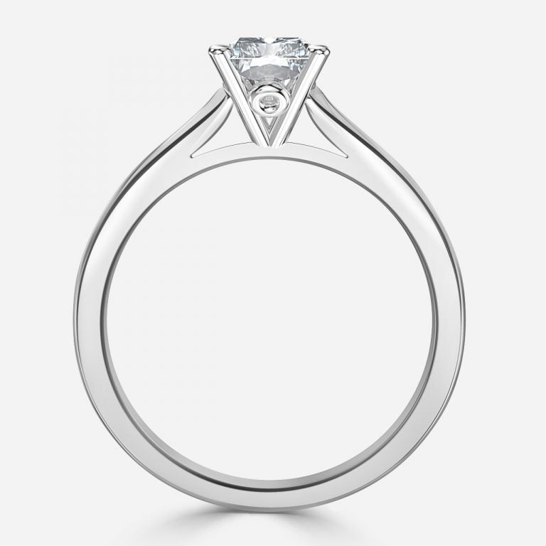 Yuna Radiant Solitaire Moissanite Engagement Ring