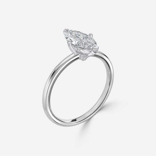 Dasha Marquise Solitaire Moissanite Engagement Ring