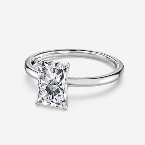 Dasha Radiant Solitaire Moissanite Engagement Ring