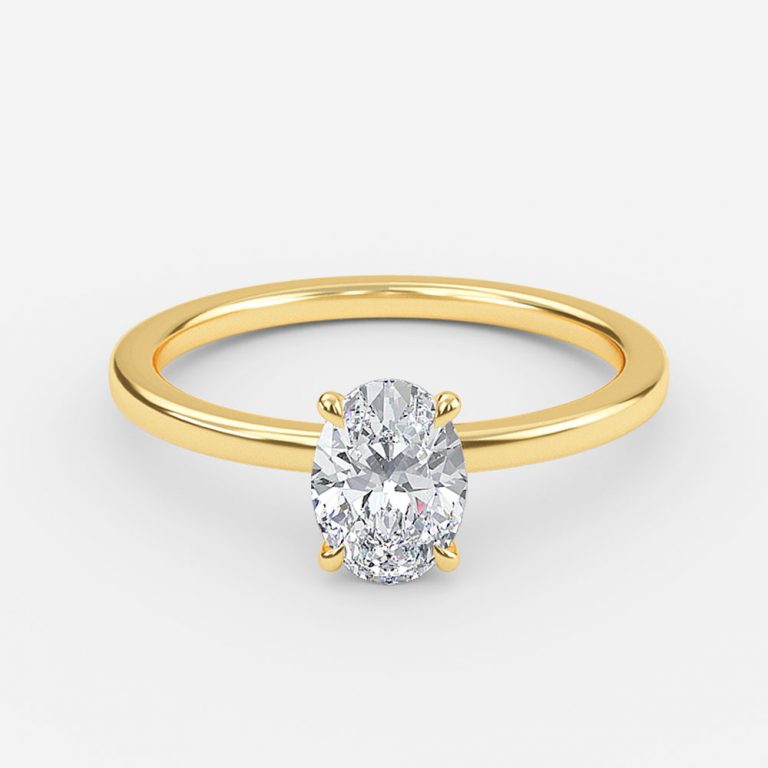 Katherine Oval Solitaire Moissanite Engagement Ring