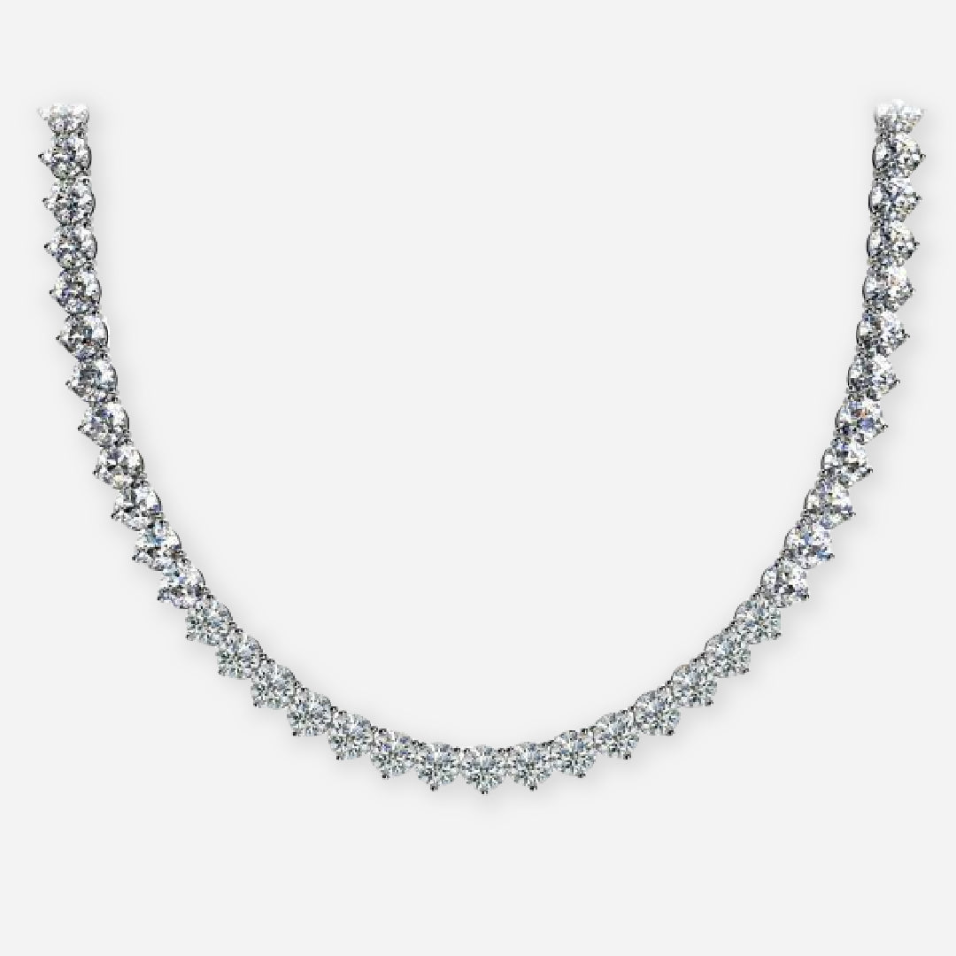 Classic Moissanite Tennis Necklace