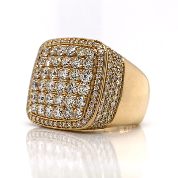 4.25Ct Iced Out Moissanite RIng