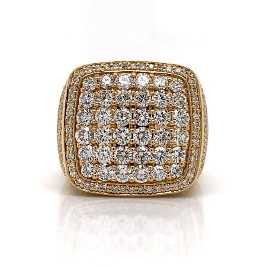 4.25Ct Iced Out Moissanite RIng