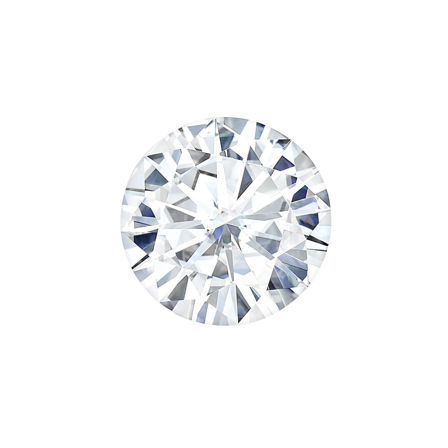 Round Cut Certified Moissanite