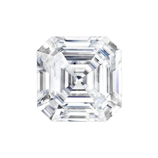 Asscher Cut Certified Moissanite