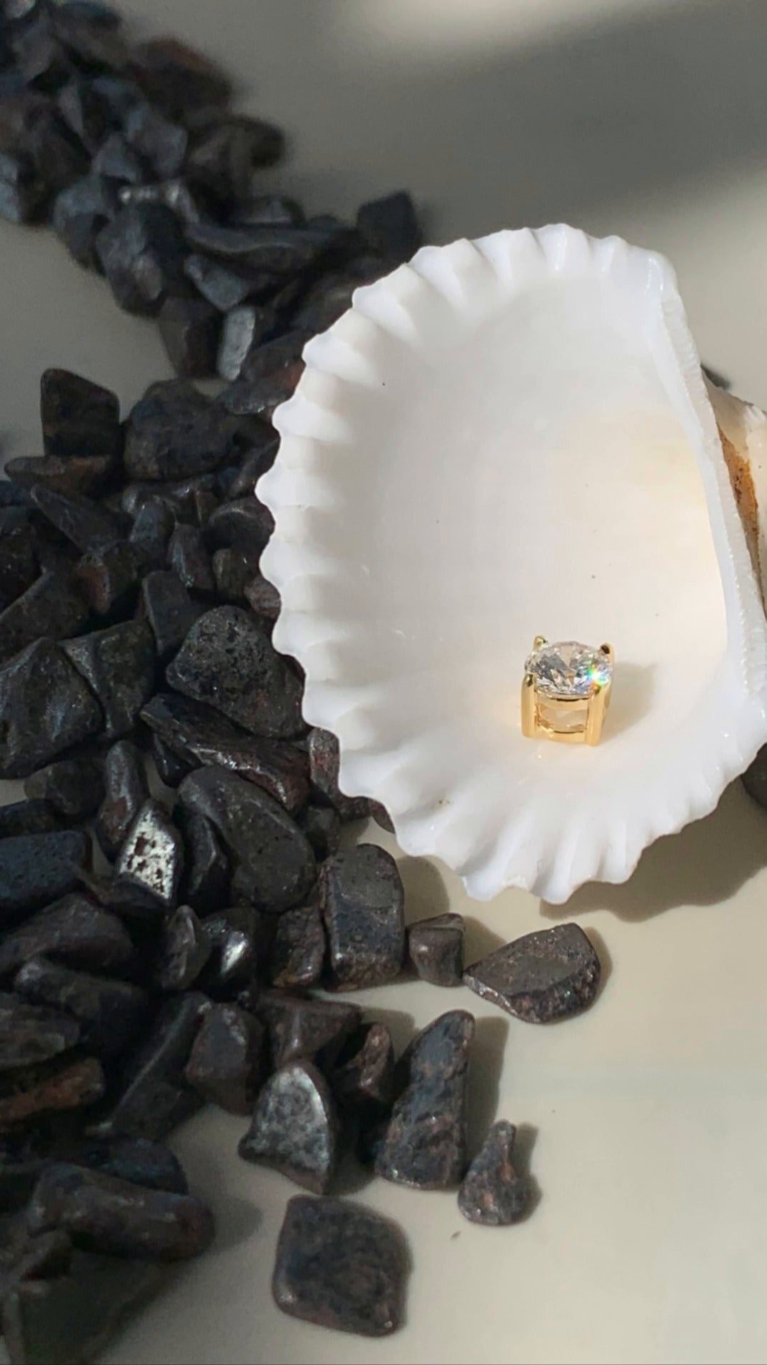 4 Prong Round Moissanite Solitaire Pendant