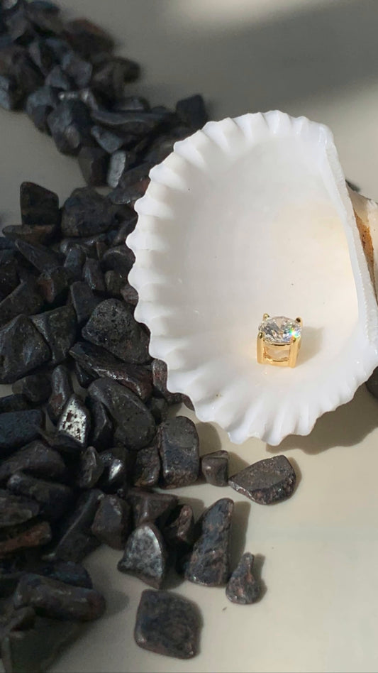 4 Prong Round Moissanite Solitaire Pendant