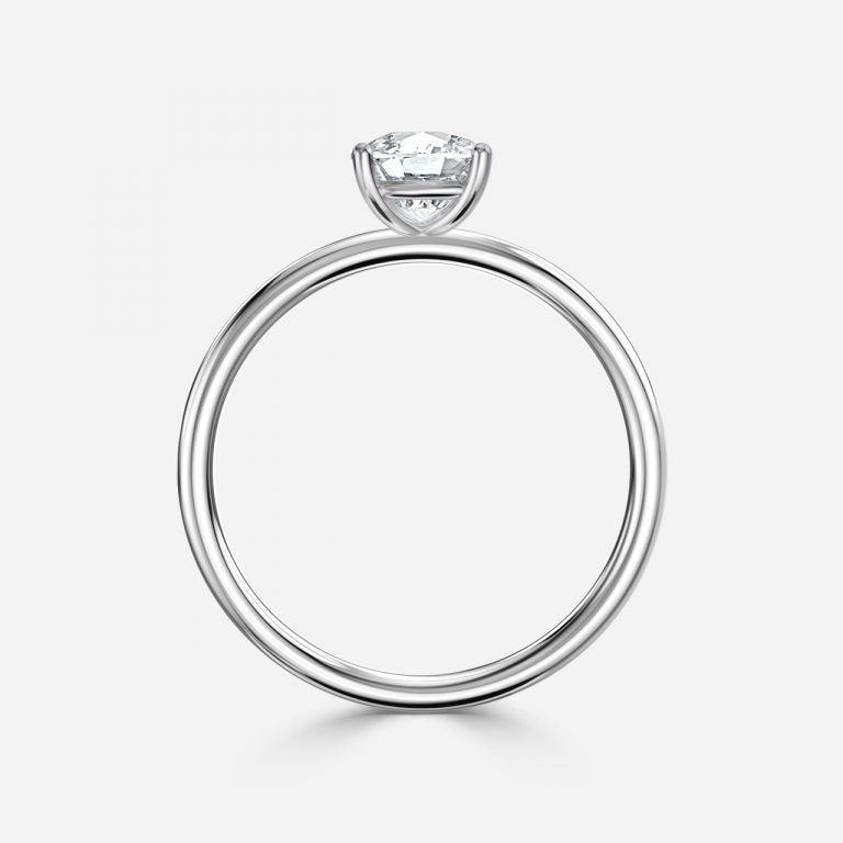 Ailani Cushion Solitaire Moissanite Engagement Ring