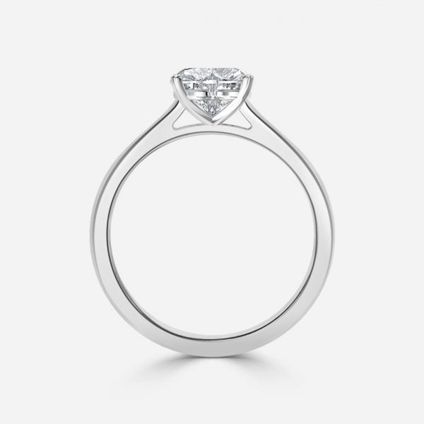 Bernadette Heart Solitaire Moissanite Engagement Ring