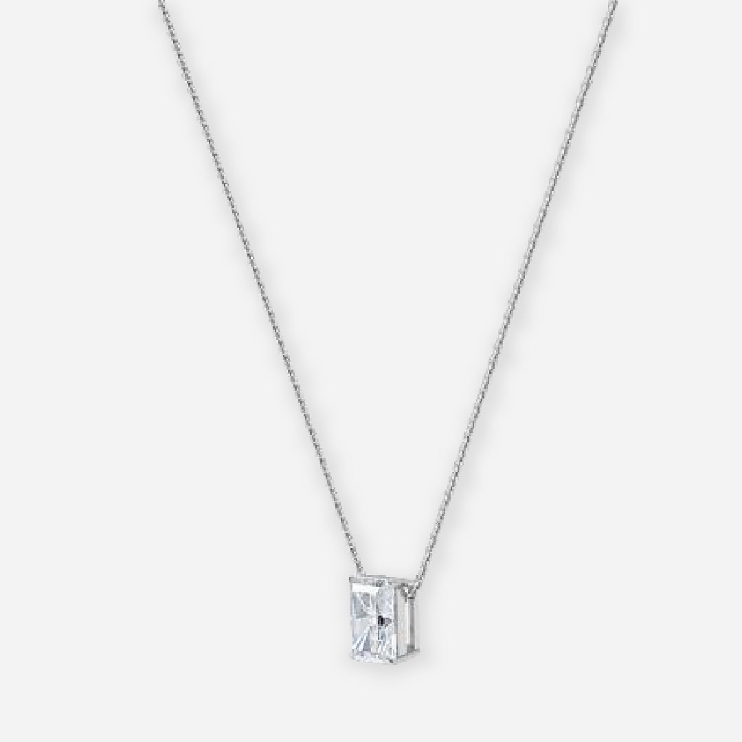 Radiant Moissanite Solitaire Pendant