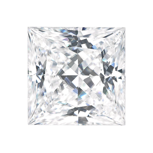 Princess Cut Certified Moissanite