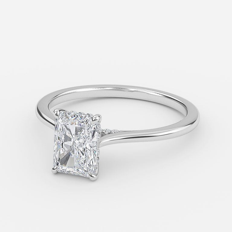 Pandora Radiant Hidden Halo Moissanite Engagement Ring