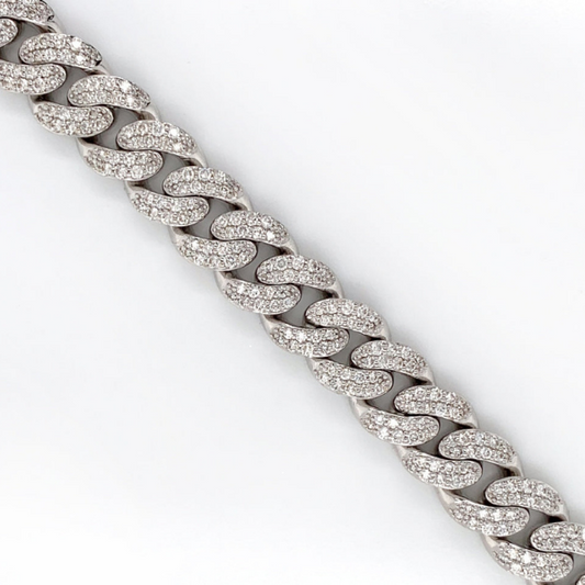 Round Moissanite Cuban Bracelets