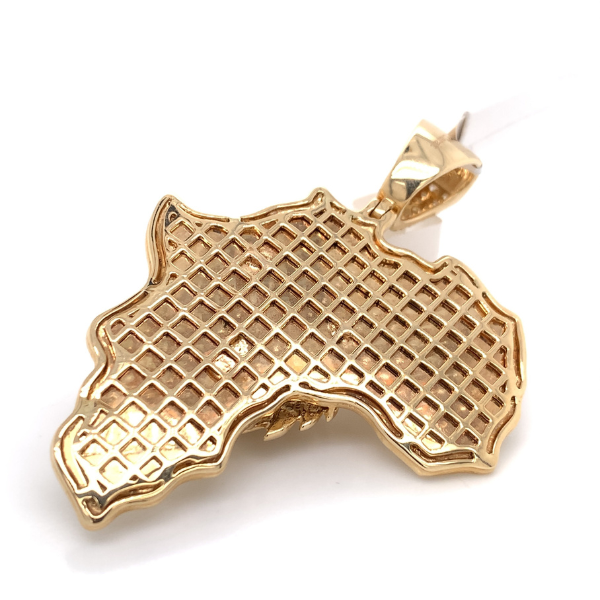 1.75 CT Moissanite Iced Out African Lion Pendant