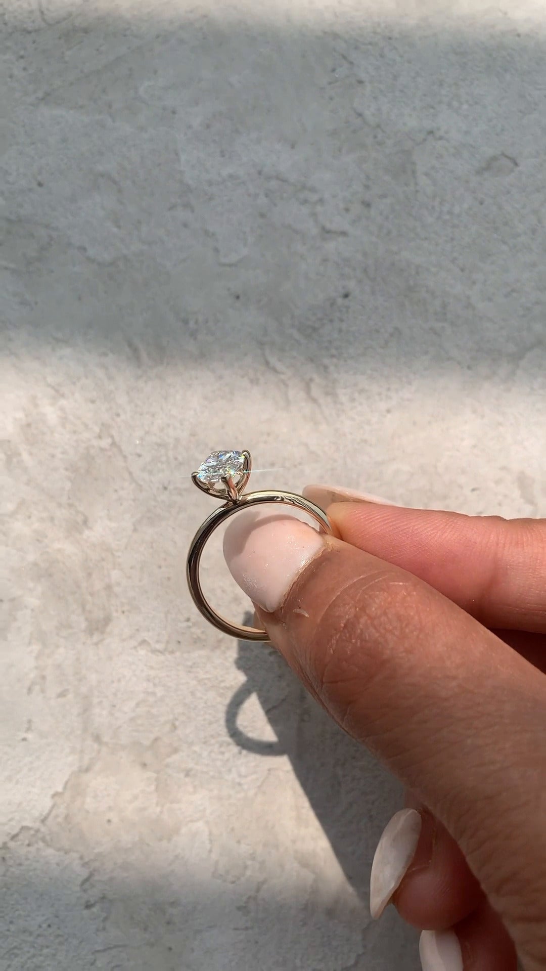 Ailani Marquise Solitaire Moissanite Engagement Ring