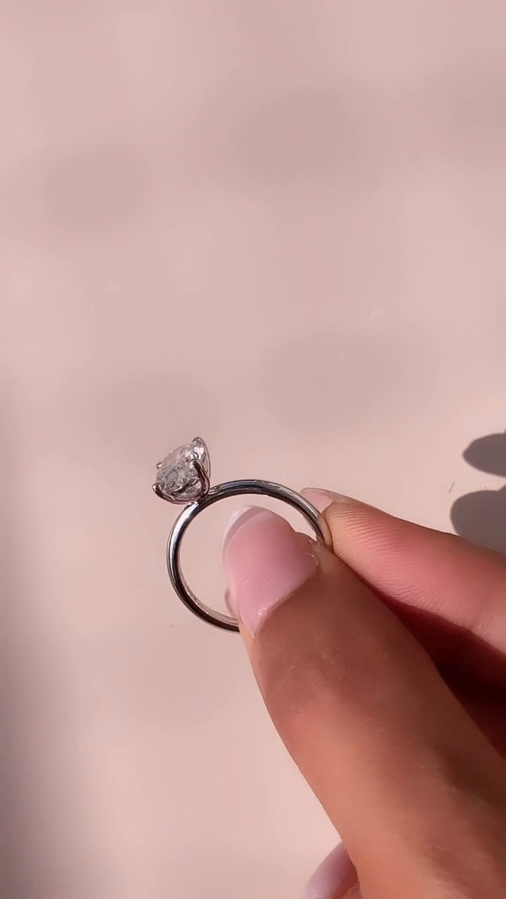 Ailani Oval Solitaire Moissanite Engagement Ring