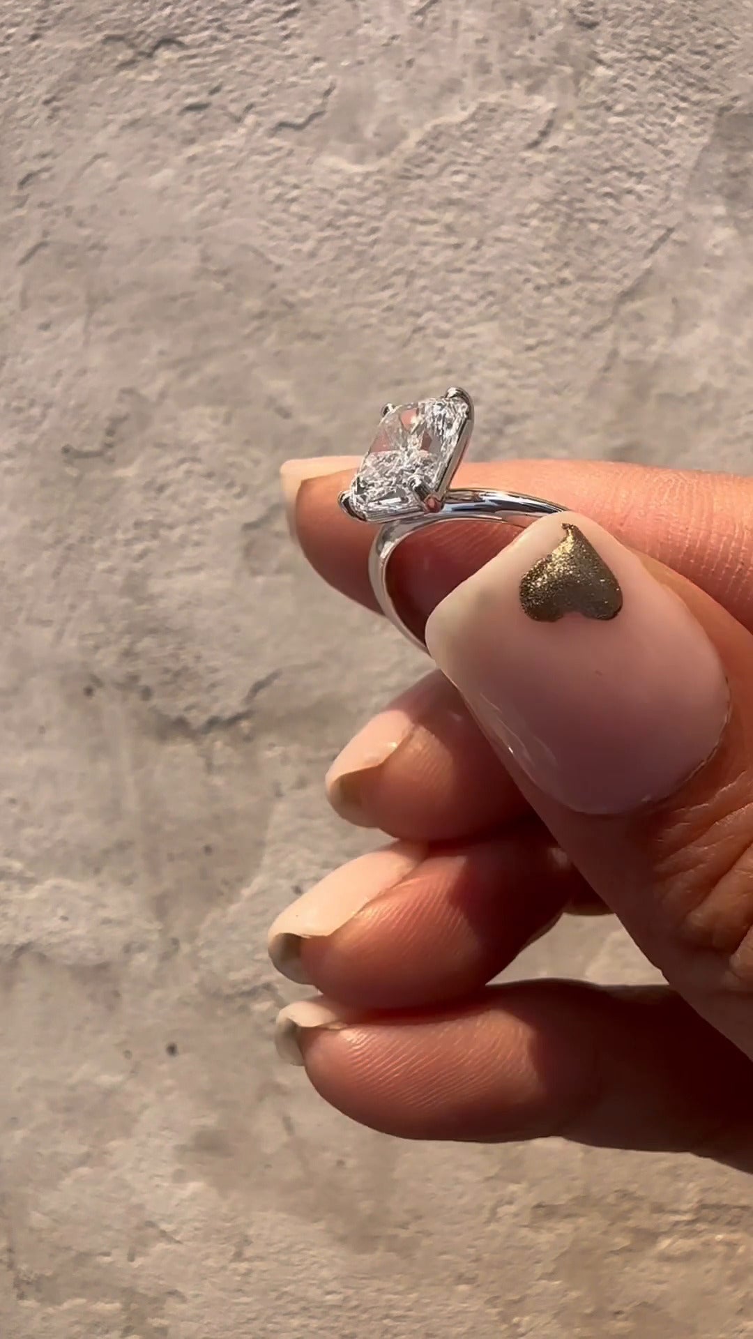Ailani Radiant Solitaire Moissanite Engagement Ring