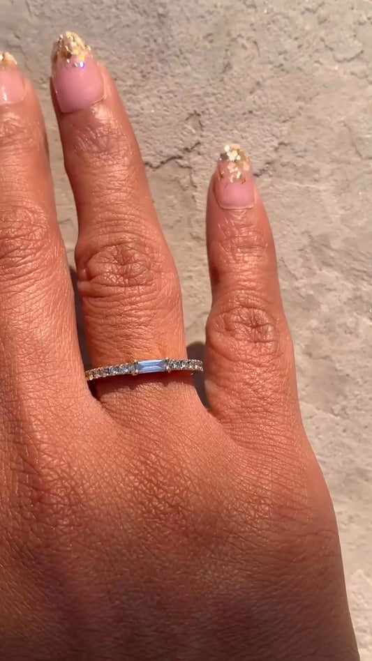 Amara Moissanite Wedding Ring