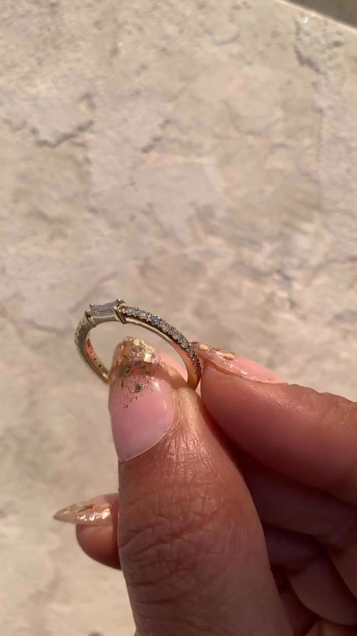 Amara Moissanite Wedding Ring