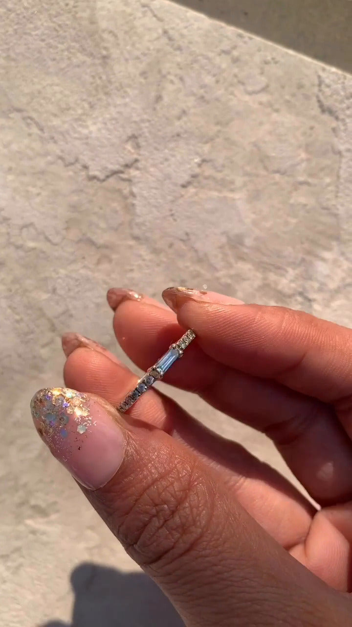 Amara Moissanite Wedding Ring