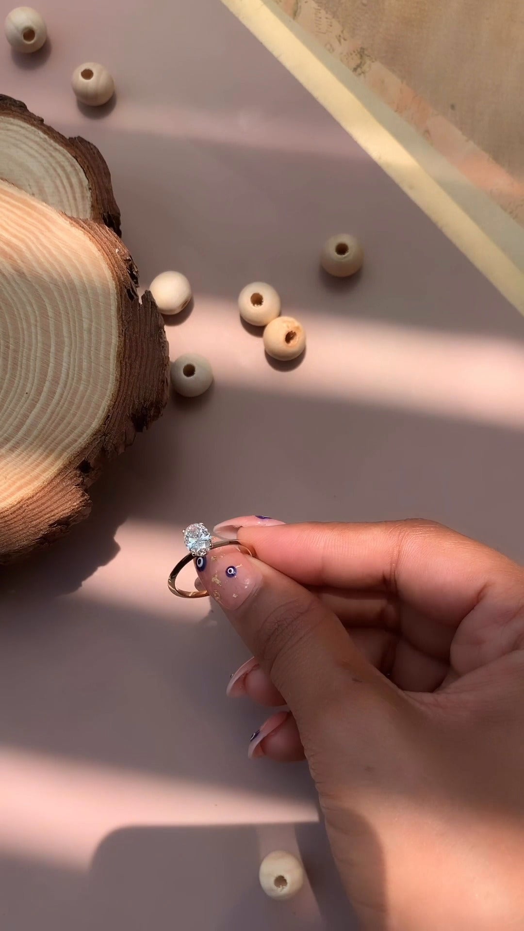 Arlette Oval Solitaire Moissanite Engagement Ring
