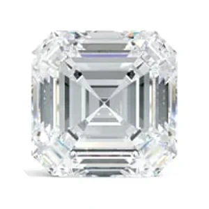 Asscher Moissanite Engagement Ring