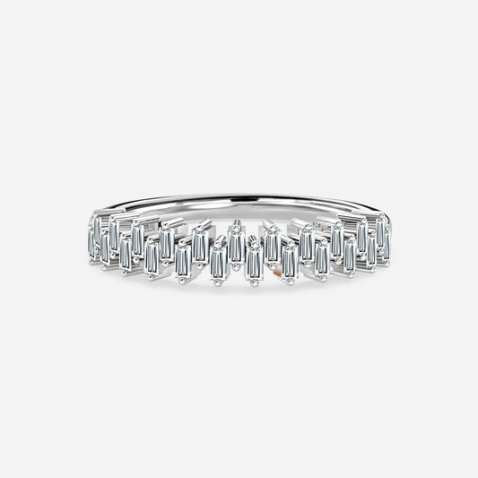 Aster Baguette Diamond Stackable Ring