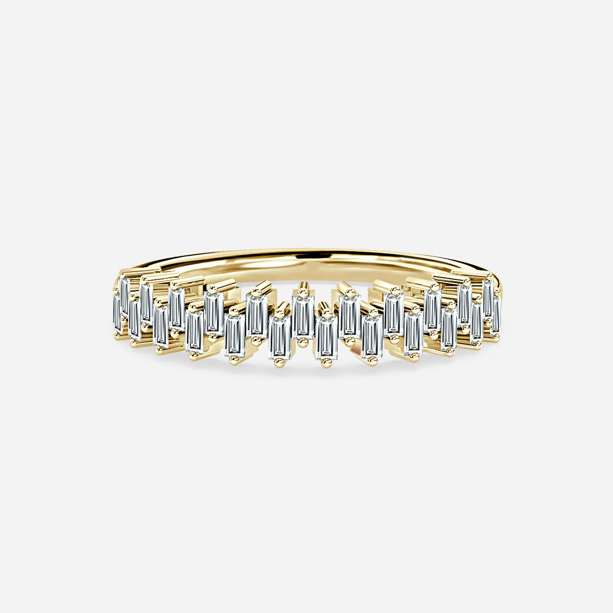 Aster Baguette Diamond Stackable Ring