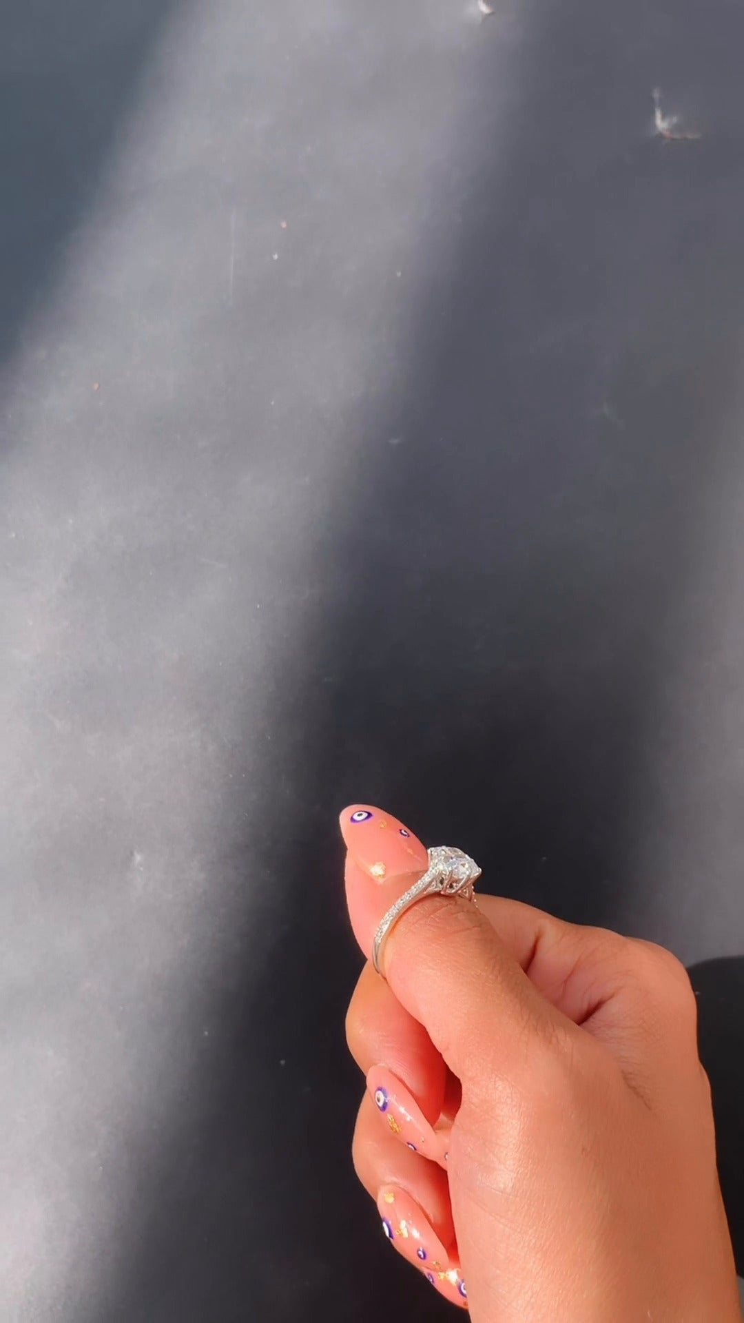 Bellatrix Cushion Vintage Moissanite Engagement Ring
