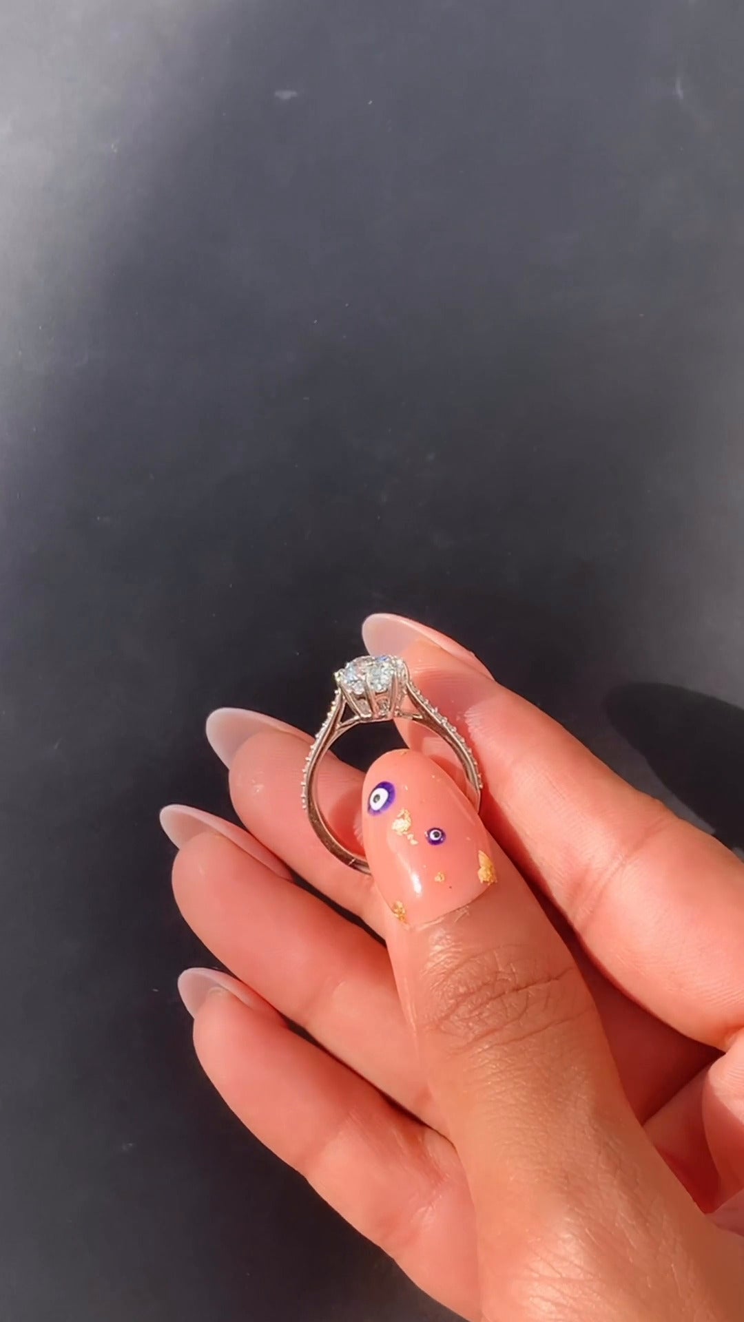 Bellatrix Cushion Vintage Moissanite Engagement Ring