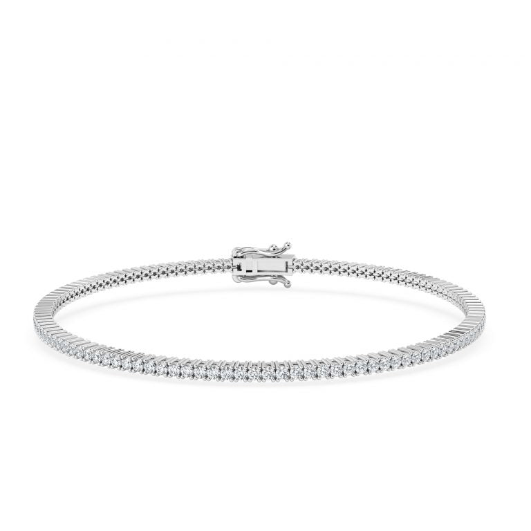 Round Brilliant Cut Moissanite Tennis Bracelet