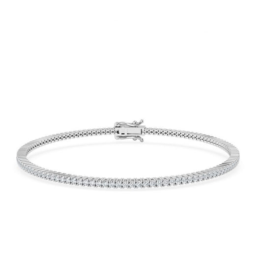 Round Brilliant Cut Moissanite Tennis Bracelet