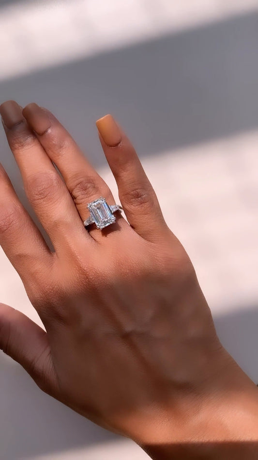 Briar Radiant Bezel Moissanite Engagement Ring