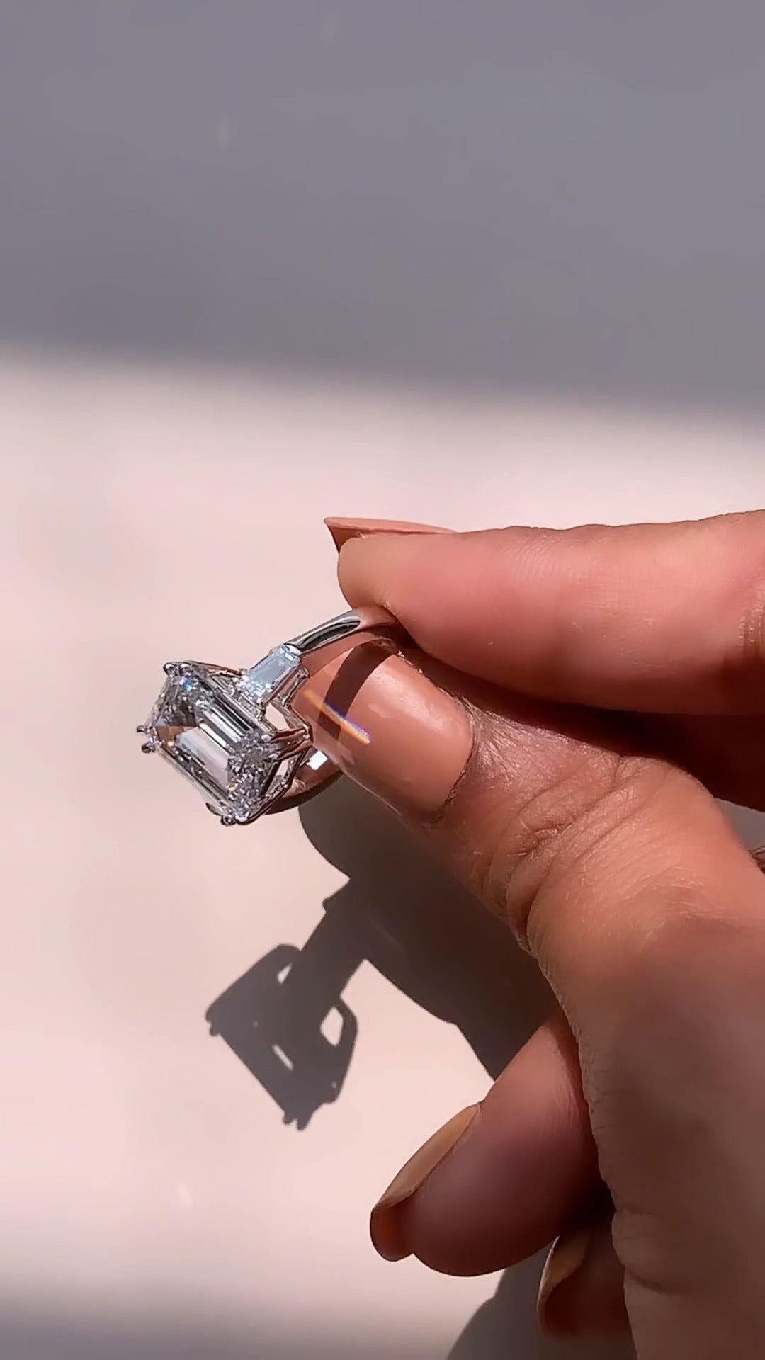 Briar Radiant Bezel Moissanite Engagement Ring