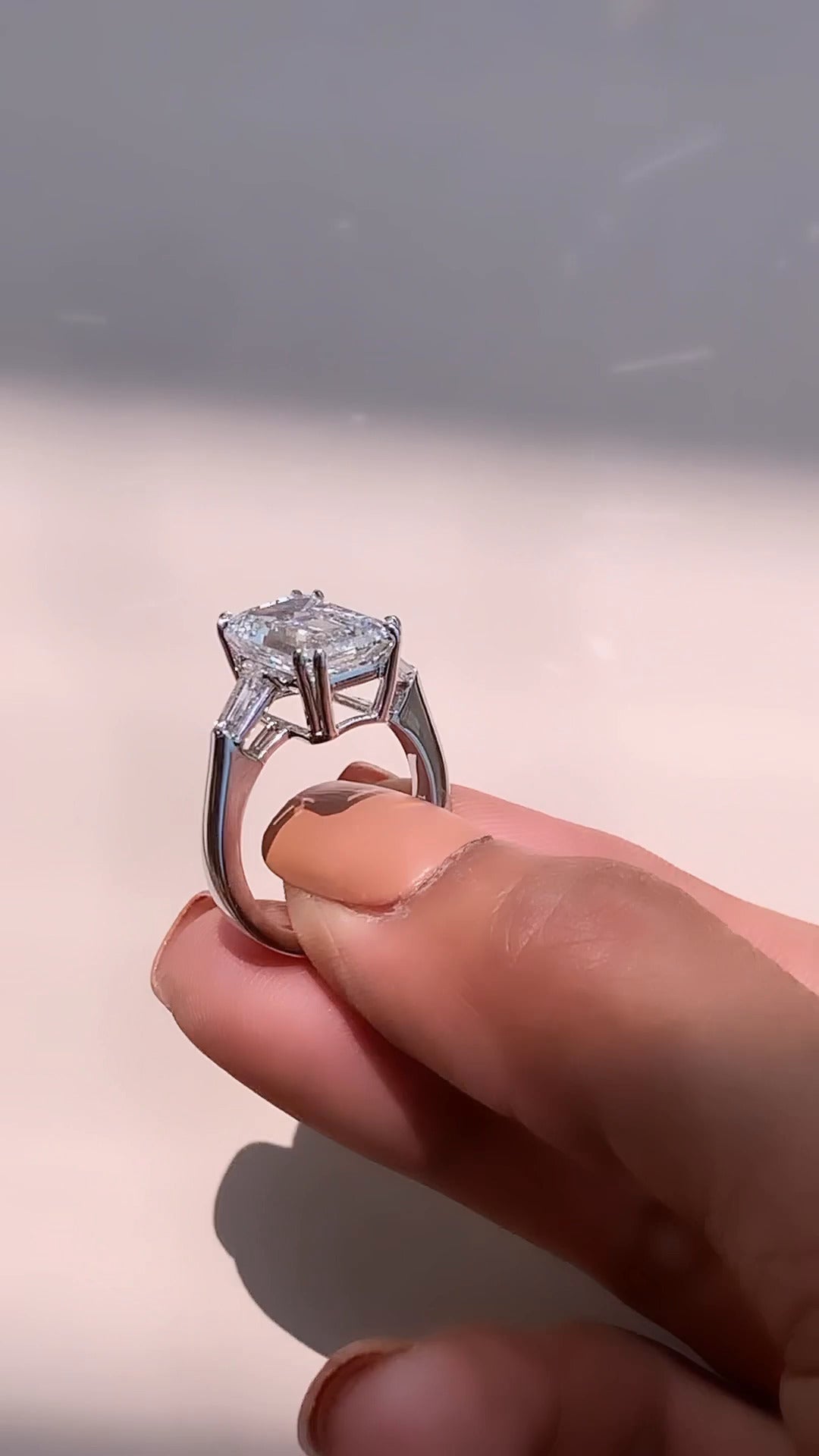 Briar Radiant Bezel Moissanite Engagement Ring
