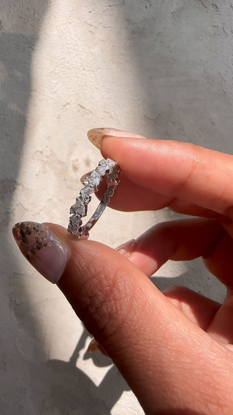 Cara Stackable Moissanite Wedding Ring