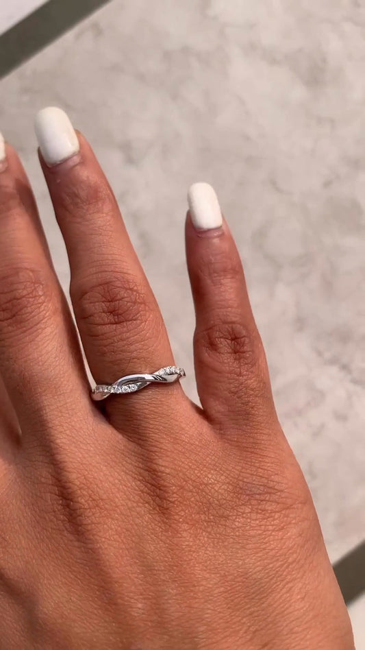 Celeste Moissanite Stackable Ring