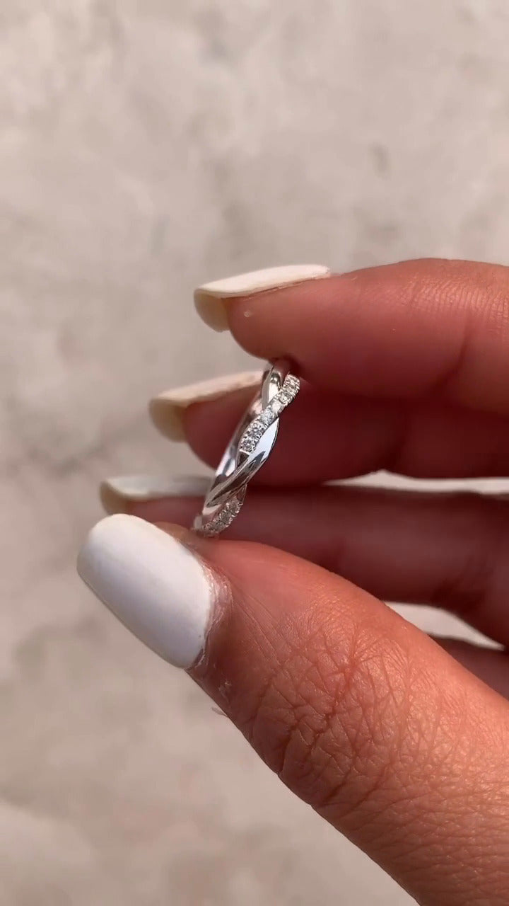 Celeste Moissanite Stackable Ring