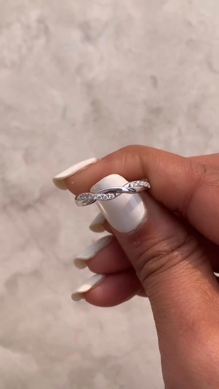 Celeste Moissanite Stackable Ring