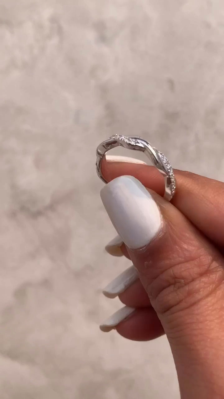 Celeste Moissanite Stackable Ring